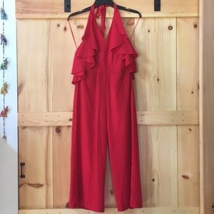 Flirty halter pant suit!